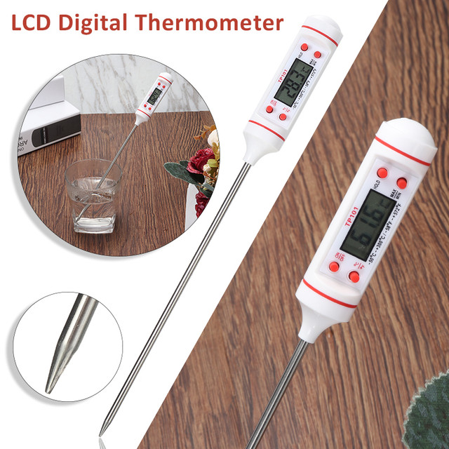 LCD Digital Thermometer For Candle Soap With 15cm Long Stainless Steel  Probe Candle Soap Making Wax Melting Craft Thermometer - AliExpress